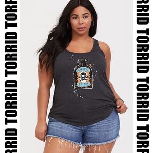 Torrid - Dark Grey Magical Elixir Tank NWT